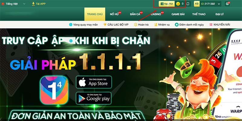 Một số vấn đề người chơi cần nhớ trong khi thực hiện rút tiền